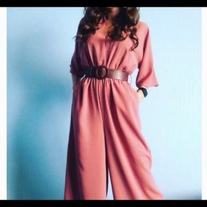 Dusty Rose Zara jumpsuit no belt included